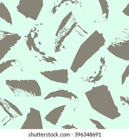 Vector seamless pattern. Abstract background with brush strokes. 