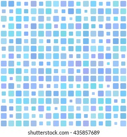 Vector seamless pattern. Abstract background texture with random square tiles. Design for cover, textile, pool, kitchen, bathroom.
