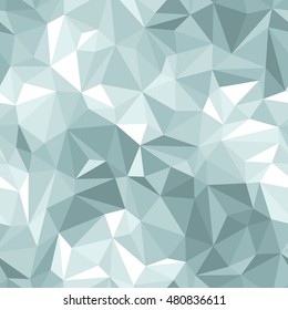 Vector seamless pattern. Abstract background with light blue triangles.
