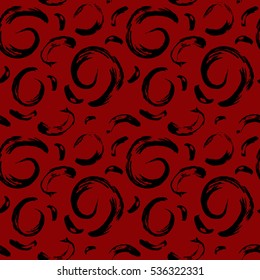 Vector seamless pattern. Abstract background with brush strokes. hand drawn texture with chevron. Hipster graphic design.