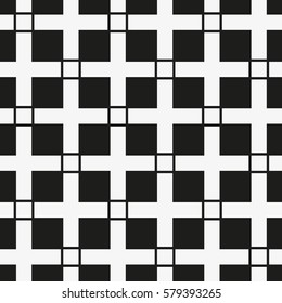 Vector seamless pattern. Abstract background with hipster symbol of hugs. Monochrome cute print. Trendy monochrome texture.