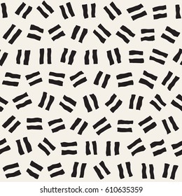 Vector Seamless Pattern. Abstract Background With Scattered Geometric Shapes.