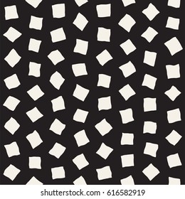 Vector Seamless Pattern. Abstract Background With Scattered Geometric Shapes.