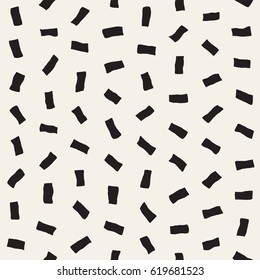 Vector Seamless Pattern. Abstract Background With Scattered Geometric Shapes.