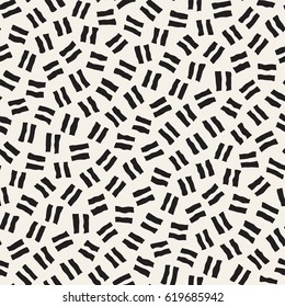 Vector Seamless Pattern. Abstract Background With Scattered Geometric Shapes.