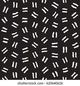 Vector Seamless Pattern. Abstract Background With Scattered Geometric Shapes.