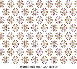 Vector seamless pattern. Abstract brown background with floral brush strokes. Monochrome hand drawn textureAbstract patterns seamless Stencil doodle sketch good mood