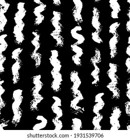 Vector seamless pattern with abstract brush strokes. Hand drawn style. Simple design for fabric, wrapping, stationery, wallpaper, textile.