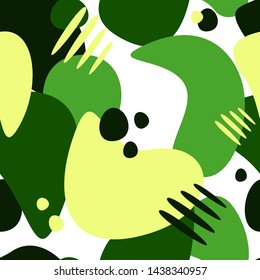 vector seamless pattern with abstract color shapes. can be used as background, Wallpaper, packaging paper design, textiles and other things.