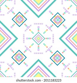 Vector seamless pattern abstract color full Simple repeated texture Printed fabric pattern for adult cloth and wrapping paper.