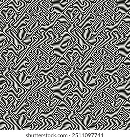 Vector seamless pattern. Abstract confused texture. Monochrome natural looped spots. Creative spotty background. Decorative tileable design.