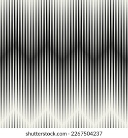 Vector seamless pattern. Abstract diagonal striped texture. Modern moire monochrome background.