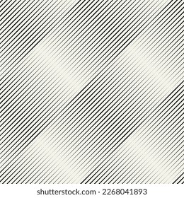 Vector seamless pattern. Abstract diagonal striped texture. Modern oblique monochrome background.