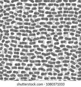 vector seamless pattern abstract doodle black isolated on white background