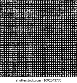 vector seamless pattern abstract doodle white dot isolated on black background