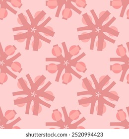 Vector - seamless pattern of abstract elements with circles.