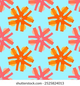 Vector - seamless pattern of abstract elements with circles.