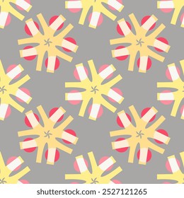 Vector - seamless pattern of abstract elements with circles.