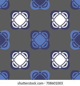 Vector seamless pattern, with abstract vector elements. The background is white.