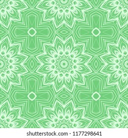 vector seamless pattern with abstract floral and leave style. Repeating sample figure and line. paper for scrapbook