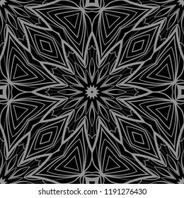vector seamless pattern with abstract floral and leave style. Repeating sample figure and line. paper for scrapbook