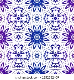 Vector Seamless Pattern With Abstract Floral And Leave Style. Repeating Sample Figure And Line. Paper For Scrapbook