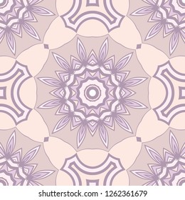 vector seamless pattern with abstract floral and leave style. Repeating sample figure and line. paper for scrapbook