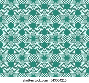 Vector seamless pattern with abstract floral and leave style. Repeating sample figure and line.