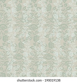 vector seamless pattern with abstract flowers, colorful 