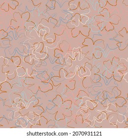 Vector seamless pattern from abstract flowers. Fashionable colours. Floral background for swimsuit, textile, wallpaper, print, gift wrap, scrapbooking, decoupage. Plant design.