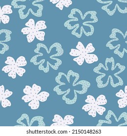 Vector seamless pattern from abstract flowers. Fashionable colours. Floral background for swimsuit, textile, wallpaper, print, gift wrap, scrapbooking, decoupage. Plant design.