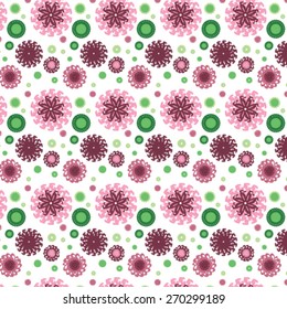 Vector seamless pattern with abstract flowers.Elegant background for cards, invitations 