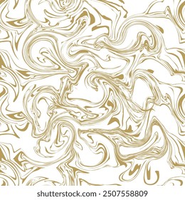 Vector seamless pattern. Abstract fluid art texture. Liquid monochrome streaks. Creative background with freeform blots. Decorative design with distortion effect.