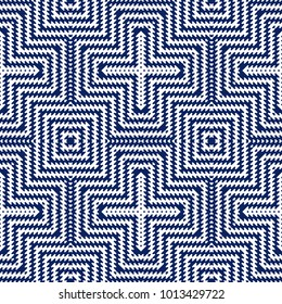 Vector seamless pattern, abstract geometric background illustration, fabric textile pattern