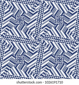 Vector seamless pattern, abstract geometric background illustration, fabric textile pattern