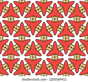 Vector seamless pattern, abstract geometric background illustration, fabric textile pattern. Pattern for website,