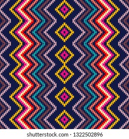 Vector seamless pattern, abstract geometric background illustration, fabric textile pattern