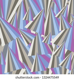 Vector seamless pattern abstract geometric figures.