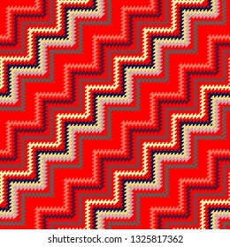 Vector seamless pattern, abstract geometric background illustration, fabric textile pattern