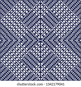 Vector seamless pattern, abstract geometric background illustration, fabric textile pattern