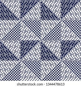 Vector seamless pattern, abstract geometric background illustration, fabric textile pattern