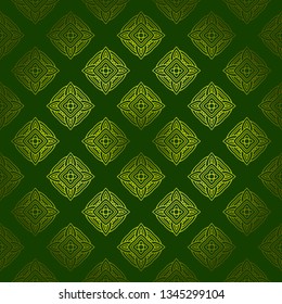 Vector Seamless Pattern With Abstract Geometric Style. Repeating Sample Figure And Line. For Modern Interiors Design, Wallpaper, Textile Industry