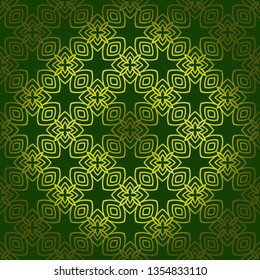 Vector Seamless Pattern With Abstract Geometric Style. Repeating Sample Figure And Line. Paper For Scrapbook