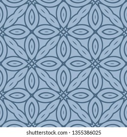 Vector Seamless Pattern With Abstract Geometric Style. Repeating Sample Figure And Line. For Modern Interiors Design, Wallpaper, Textile Industry