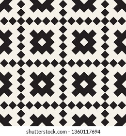 Vector seamless pattern. Abstract geometric background. Stylish ethnic design with zigzag elements.