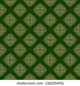 Vector Seamless Pattern With Abstract Geometric Style. Repeating Sample Figure And Line. Paper For Scrapbook