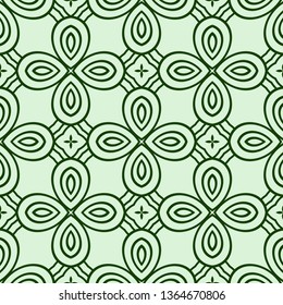 Vector Seamless Pattern With Abstract Geometric Style. Repeating Sample Figure And Line. For Modern Interiors Design, Wallpaper, Textile Industry