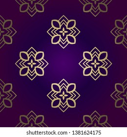 Vector Seamless Pattern With Abstract Geometric Style. Repeating Sample Figure And Line. Paper For Scrapbook