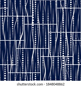 Vector seamless pattern. Abstract geometric background. Modern stylish texture. Blue design for template, notebook, cloth, interior, scrapbook, wallpapers, covers, cases, textiles, prints