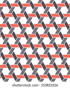 Vector seamless pattern. Abstract geometric wallpaper. Regular colorful grid